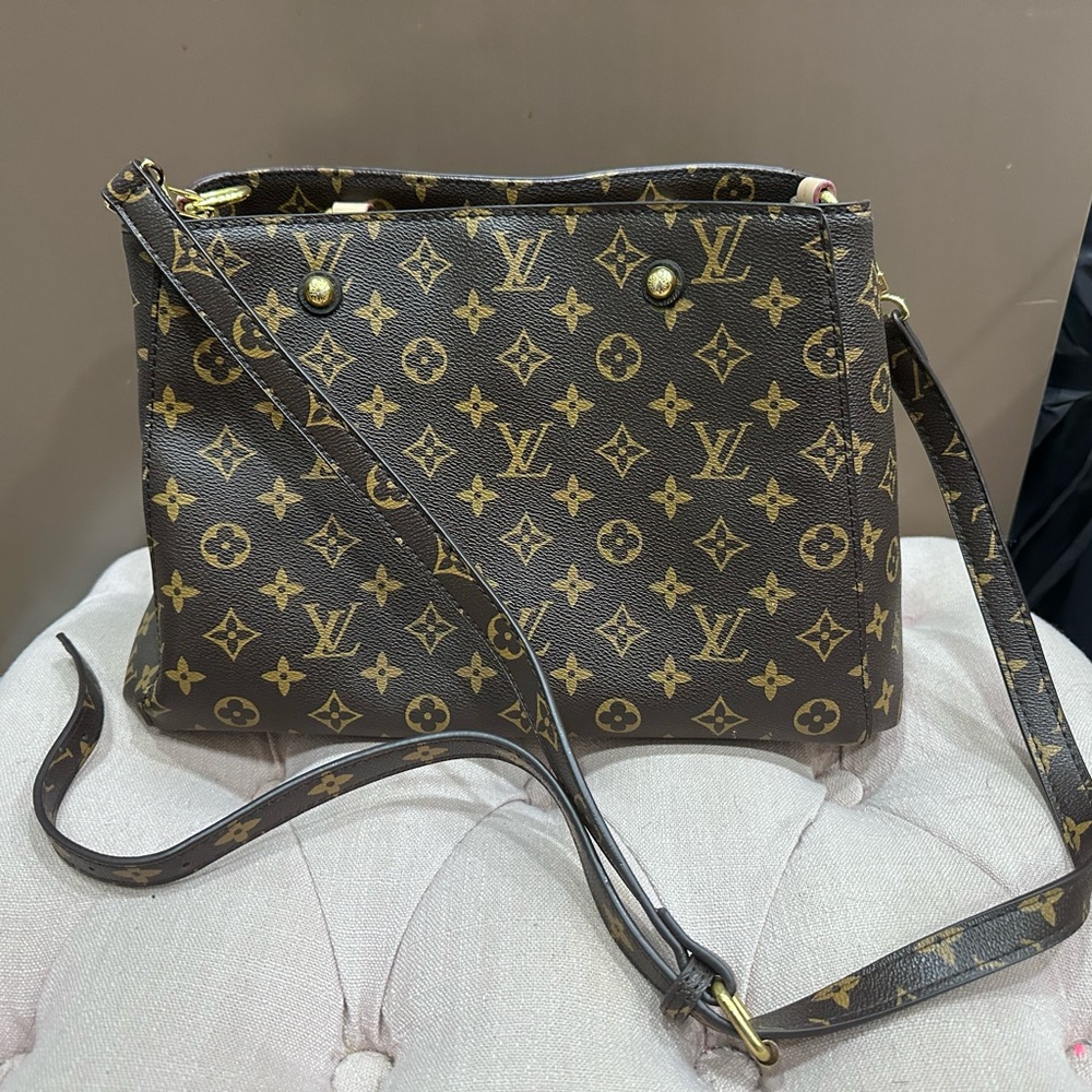 Brown Monogram Crossbody Bag